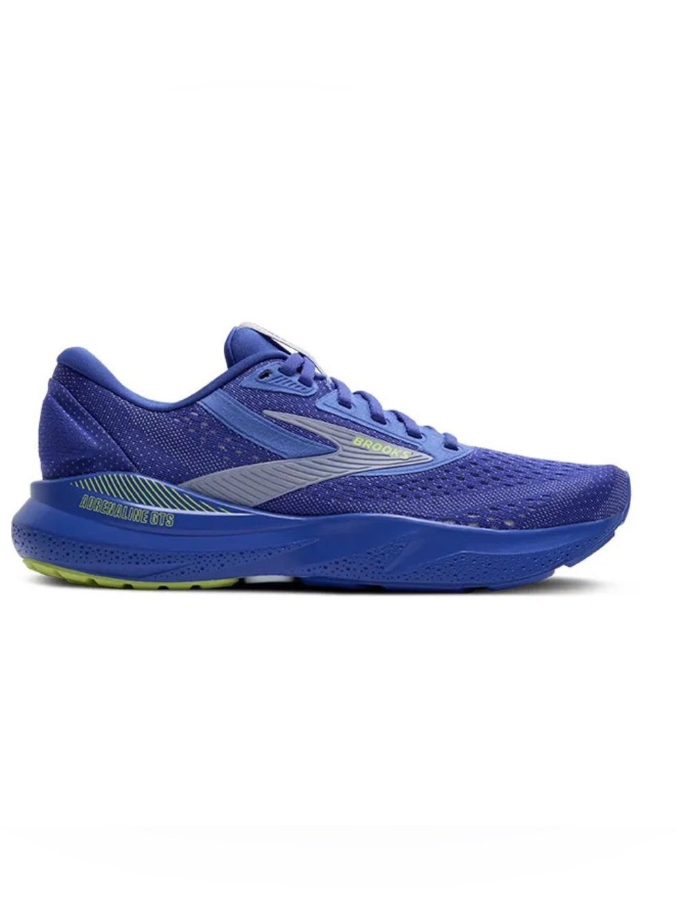 Brooks Women's Adrenaline GTS 24 Blue Yellow Athletic Lace Up Sneakers Size 10